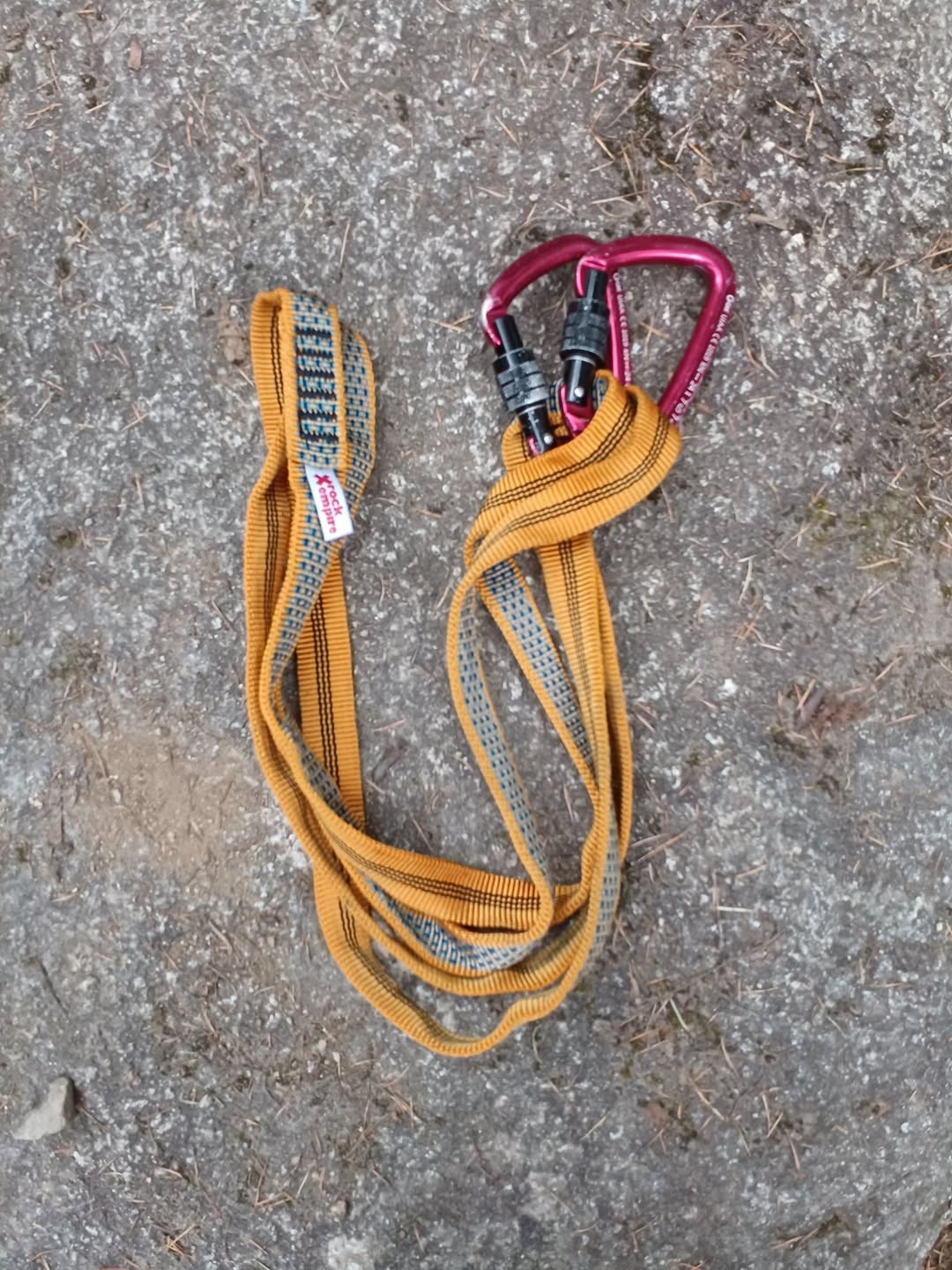 Found climbing gear