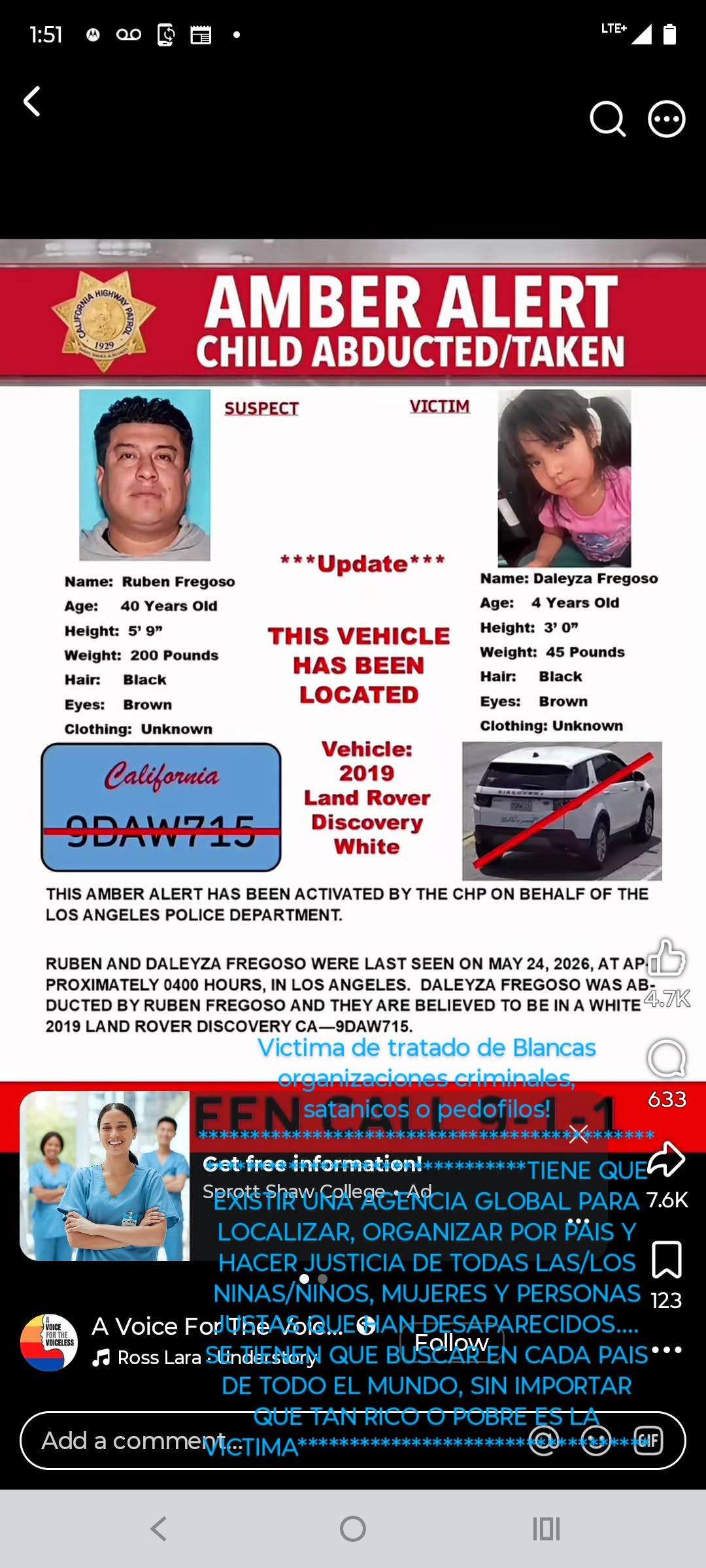 Lost Person in Los Angeles