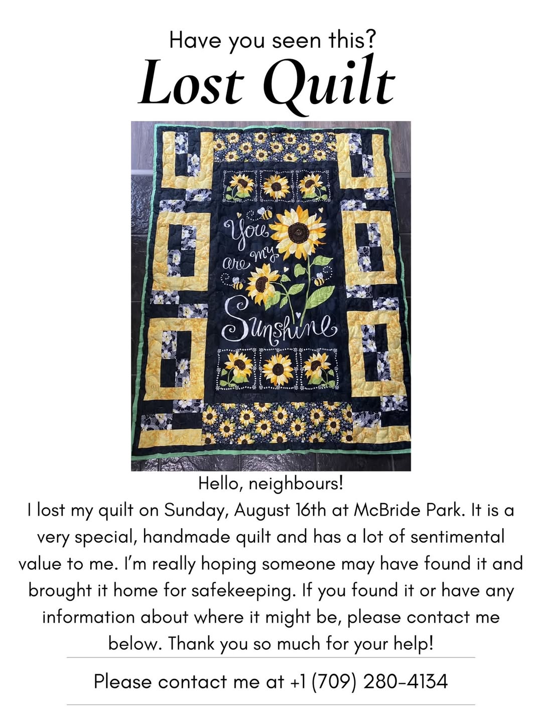 Lost Quilt in Kitsilano