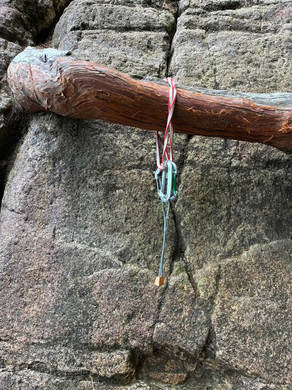 Found climbing gear