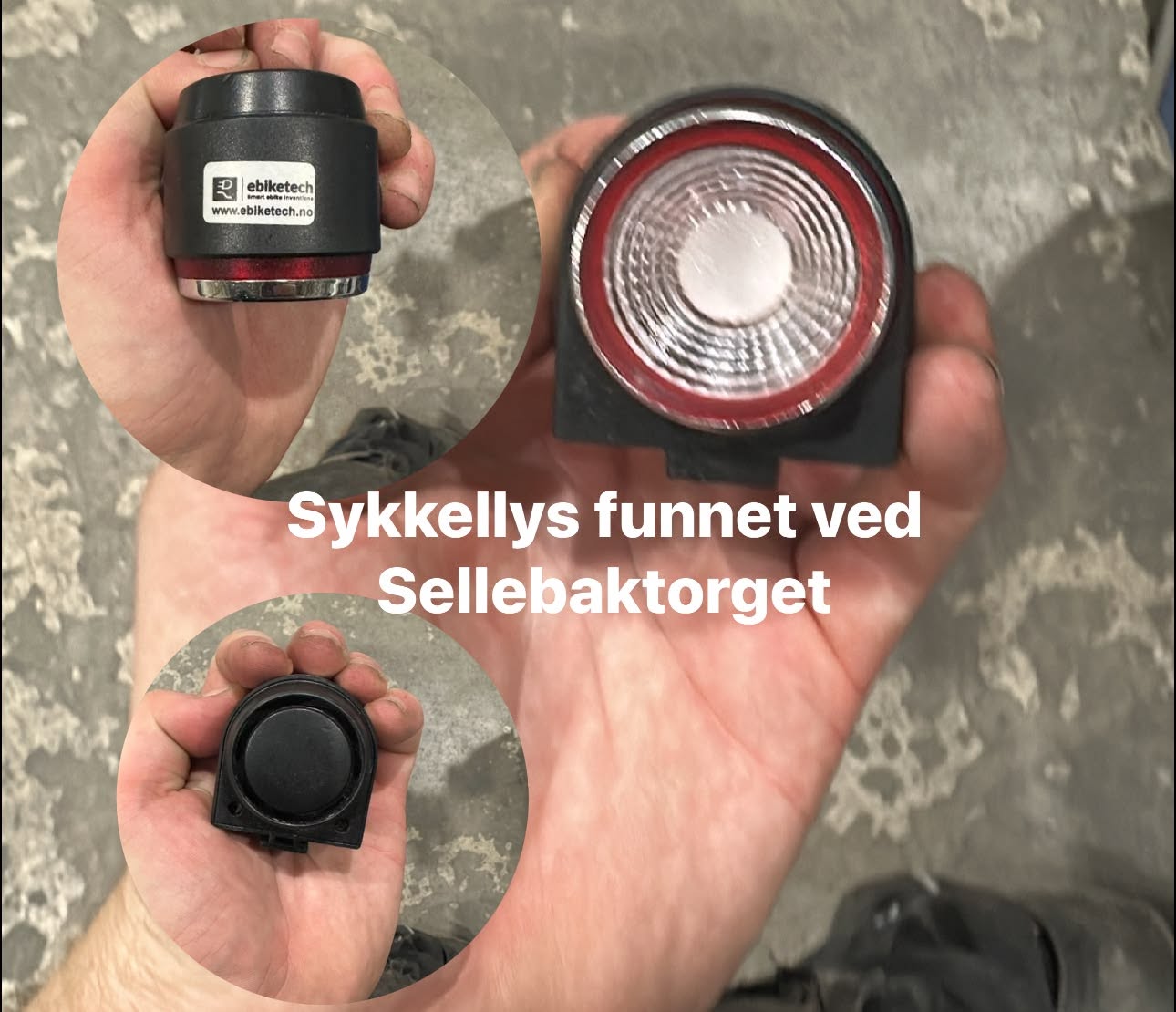 Found Bike Light in Fredrikstad