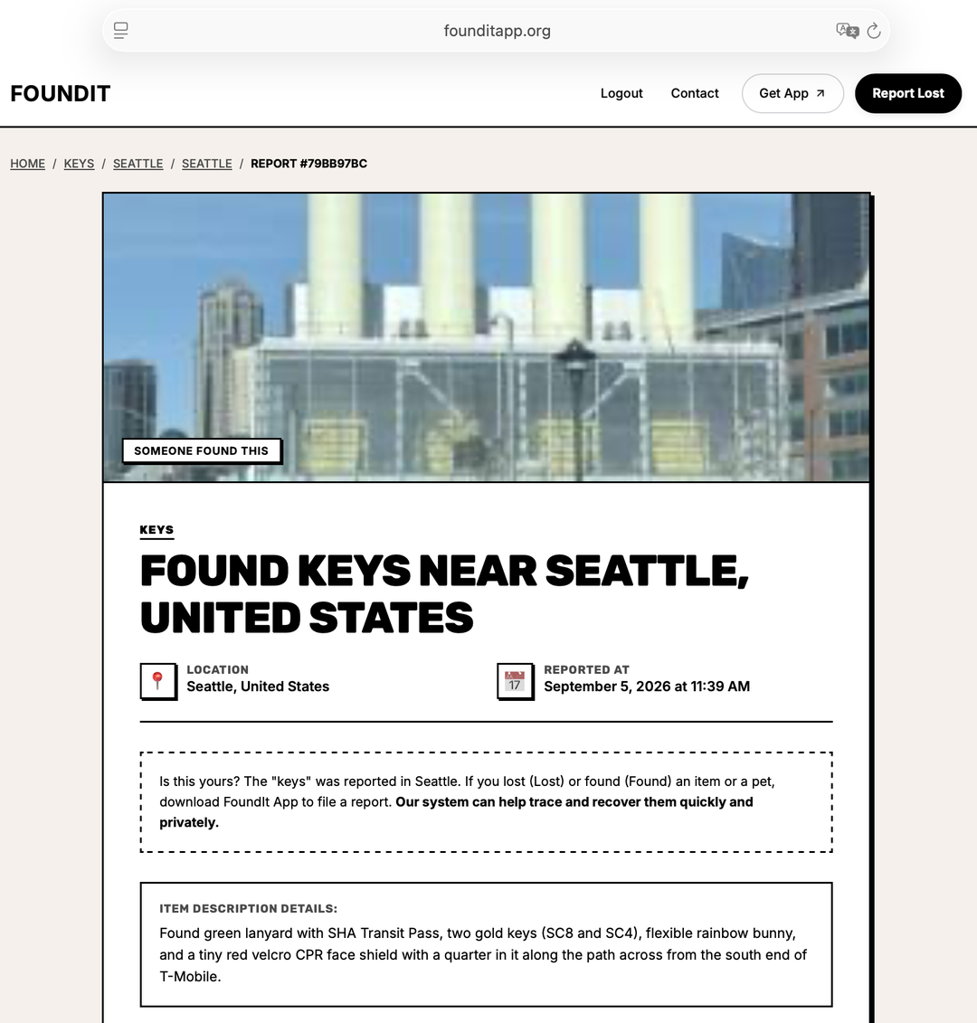 Found keys