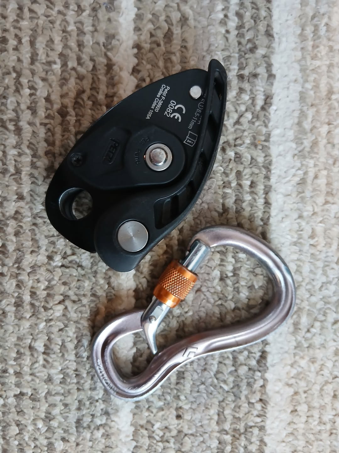 Found climbing gear