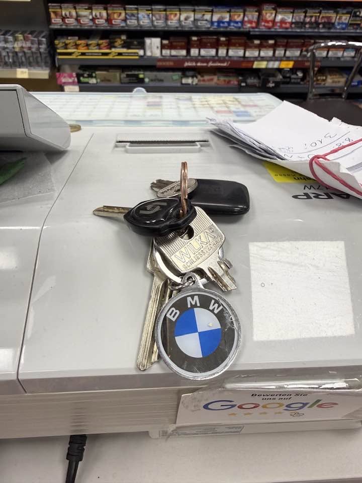 Found keys
