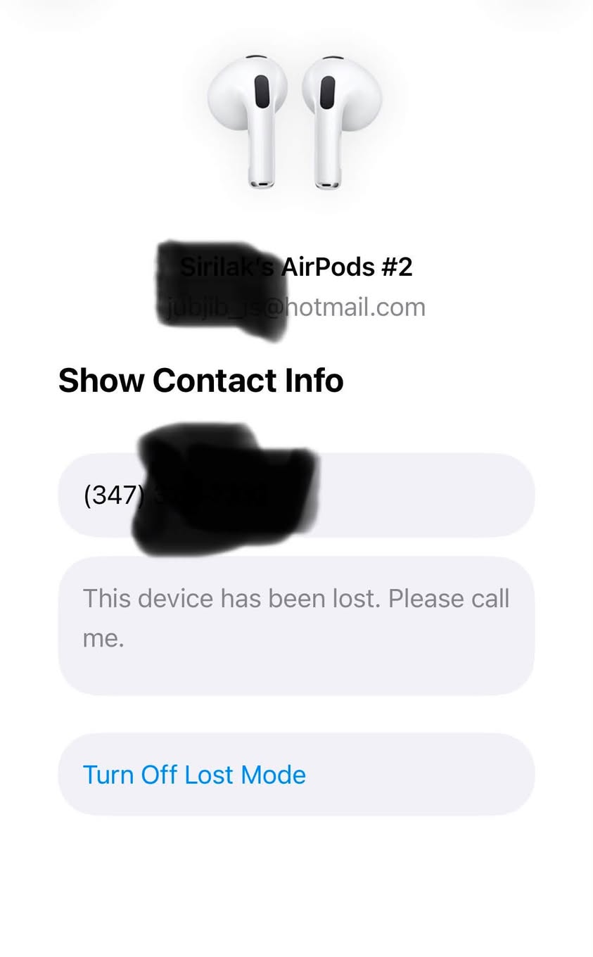 Lost Airpods in Brooklyn