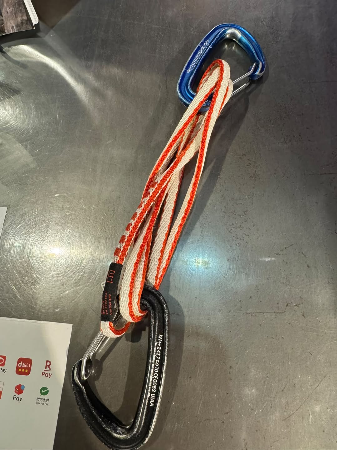 Found climbing gear