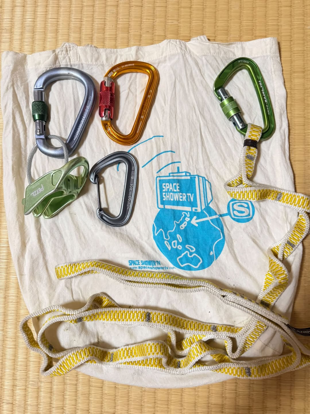 Found climbing gear