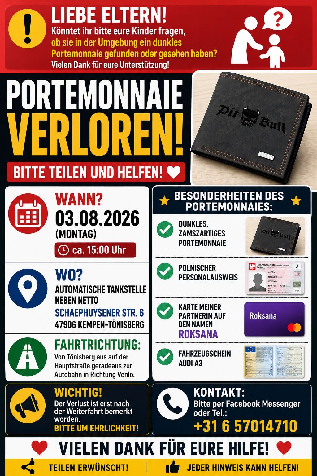 Lost Wallet in Kempen