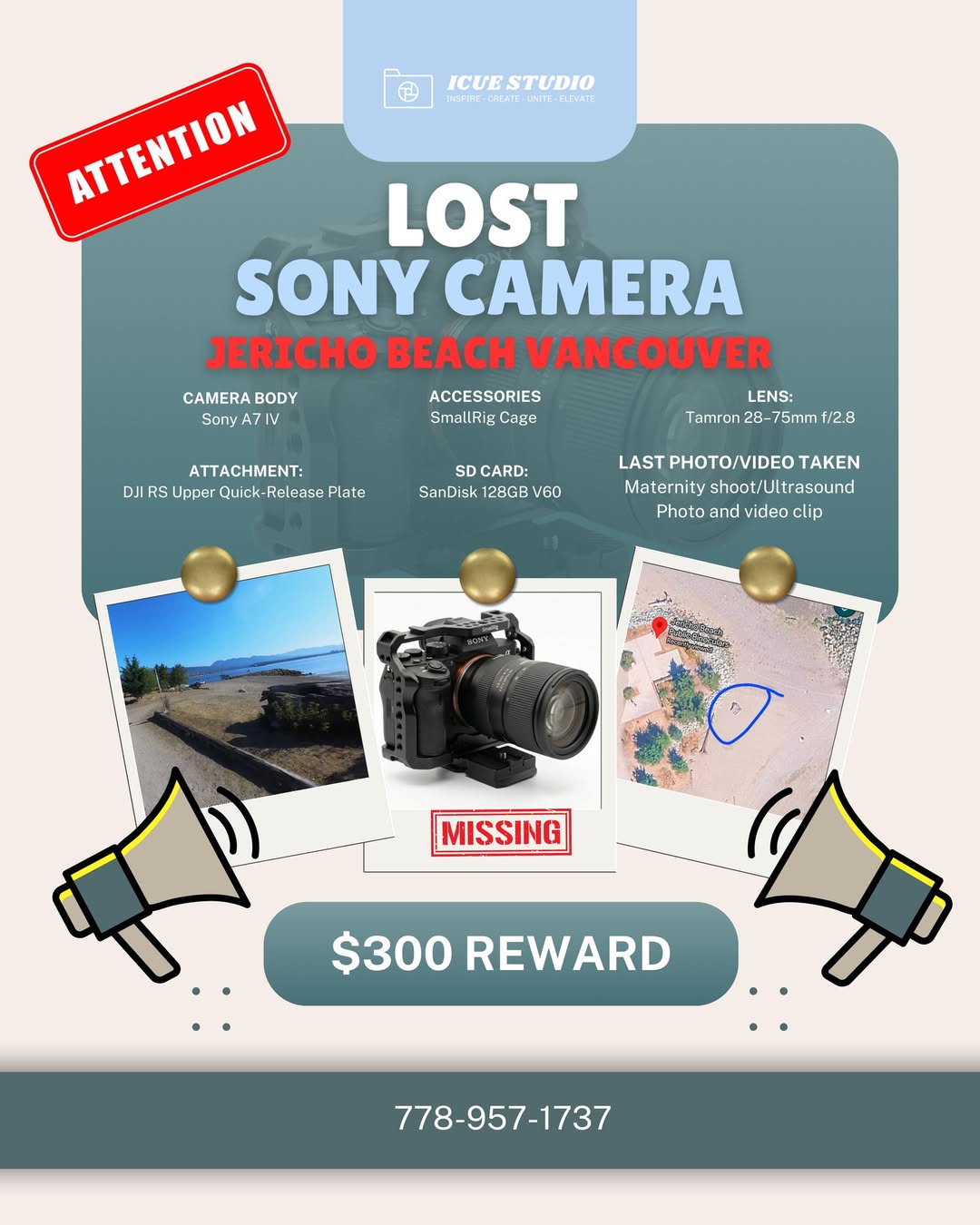 Lost Camera in Jericho Beach