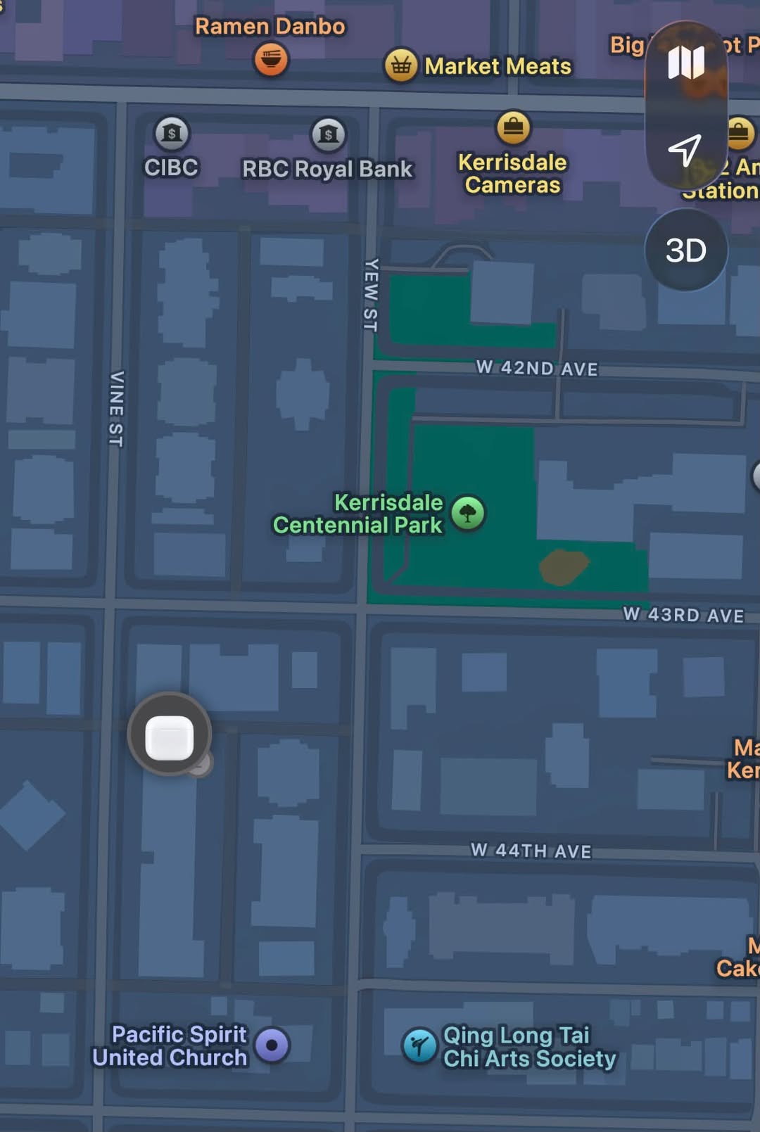 Lost Airpods in Vancouver