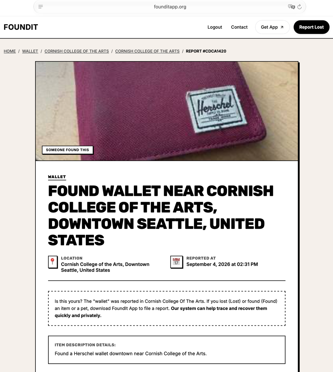 Found wallet