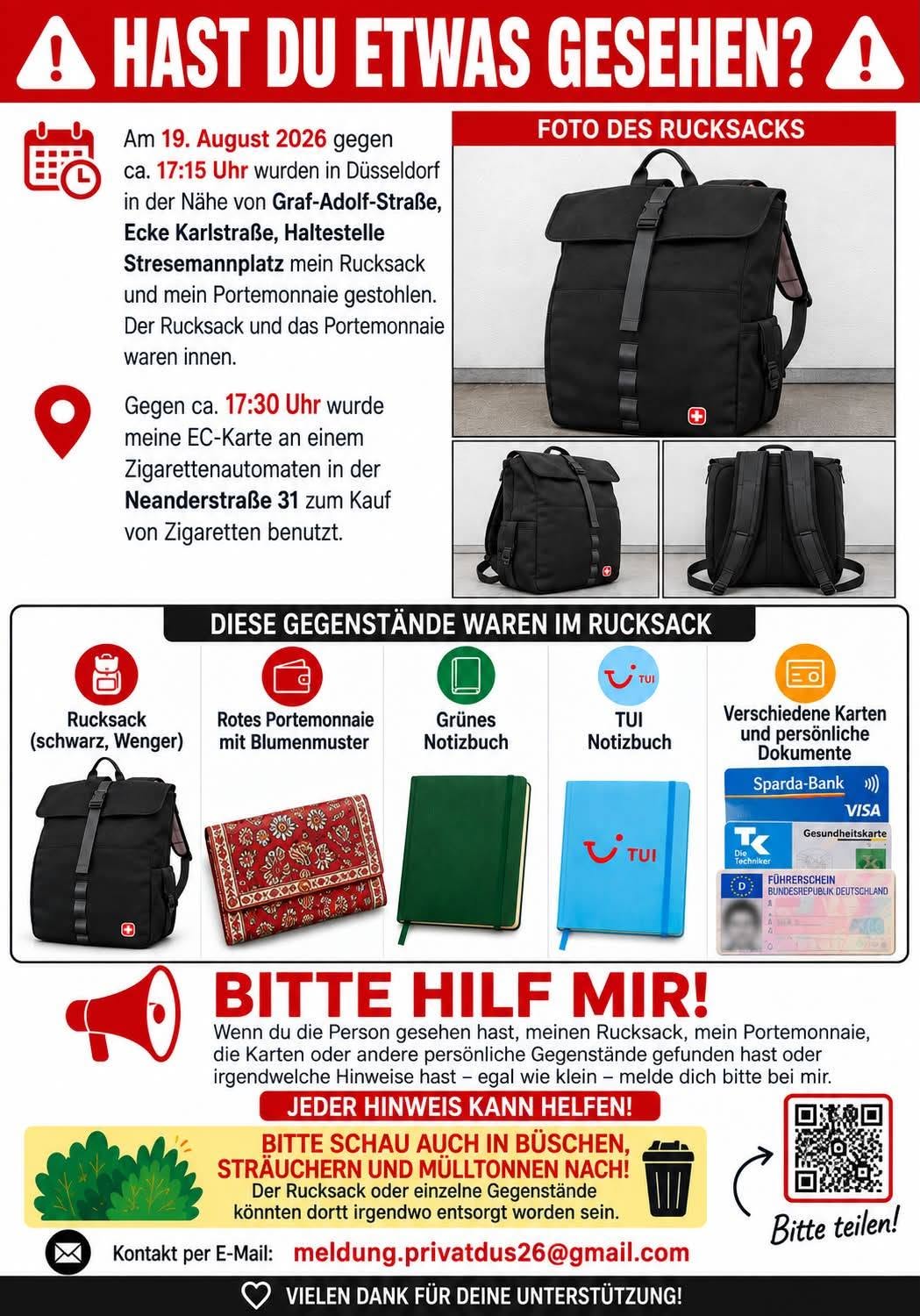 Lost Bag in DüSseldorf