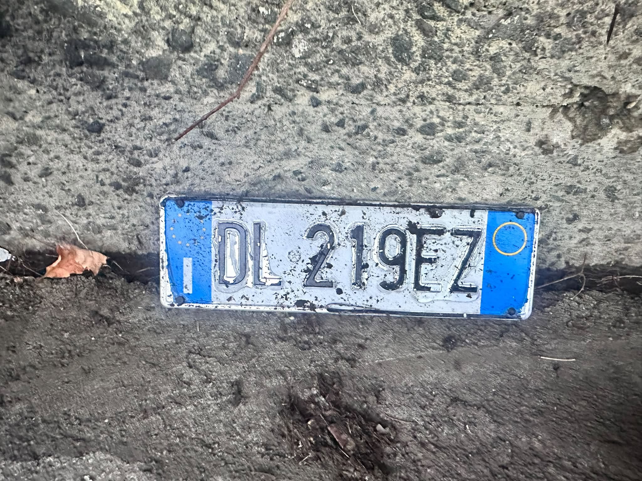 Found license plate