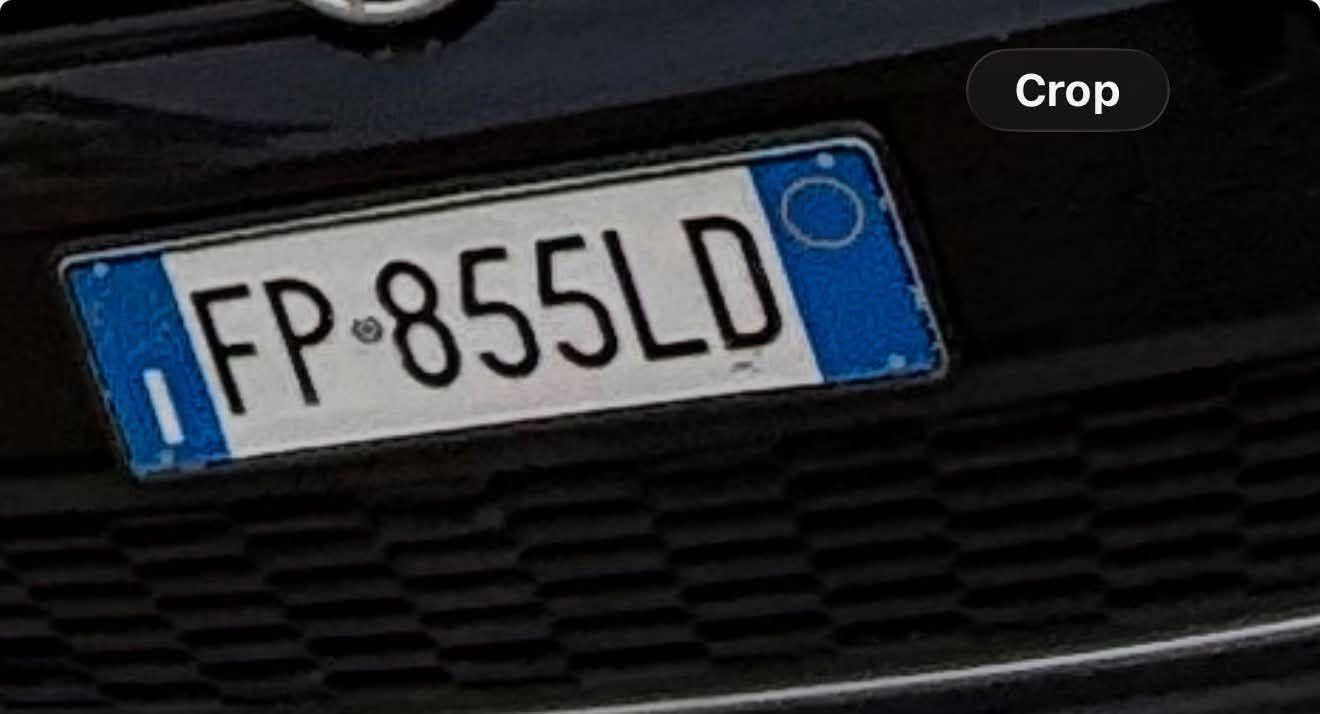 Lost License Plate in Catania