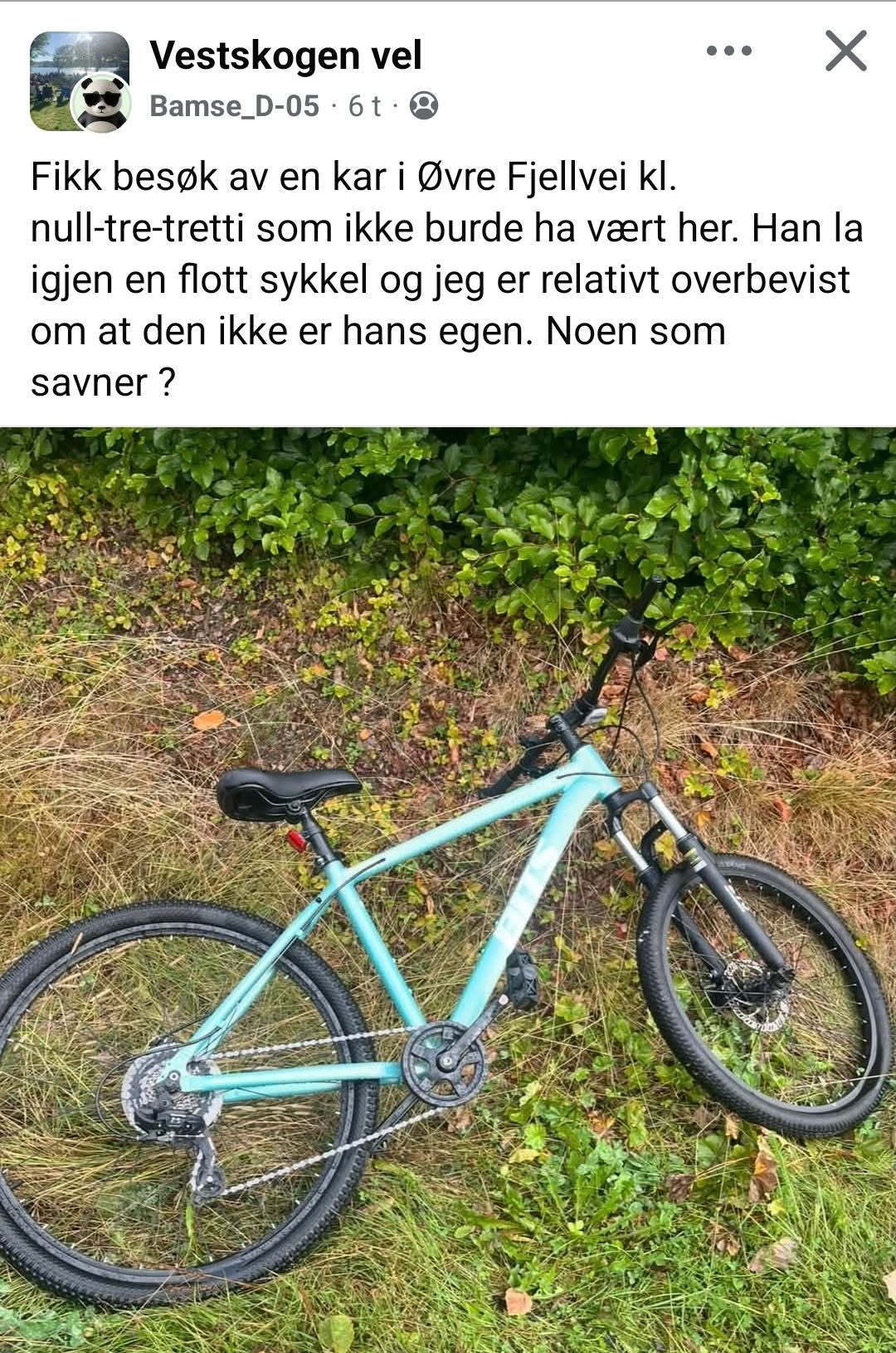 Found Bike in NøTterøY