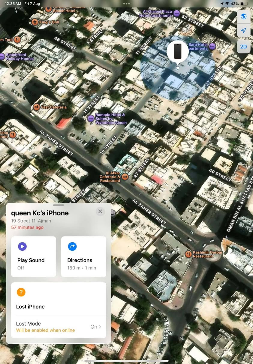 Lost Phone in Ajman