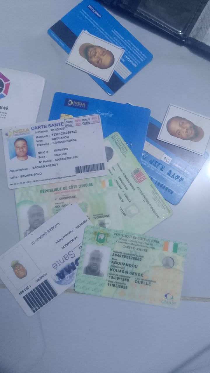 Found ID in Abidjan