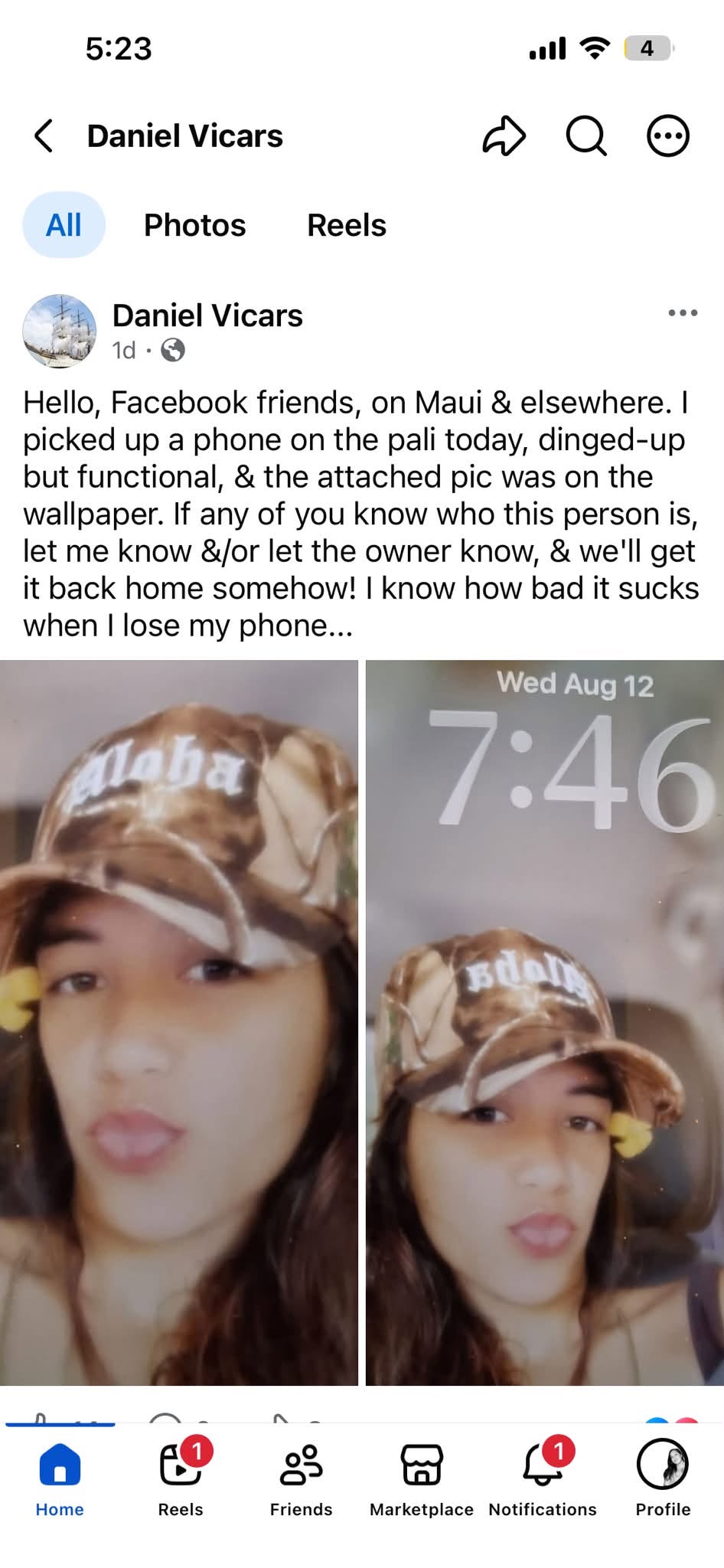 Found Phone in Maui