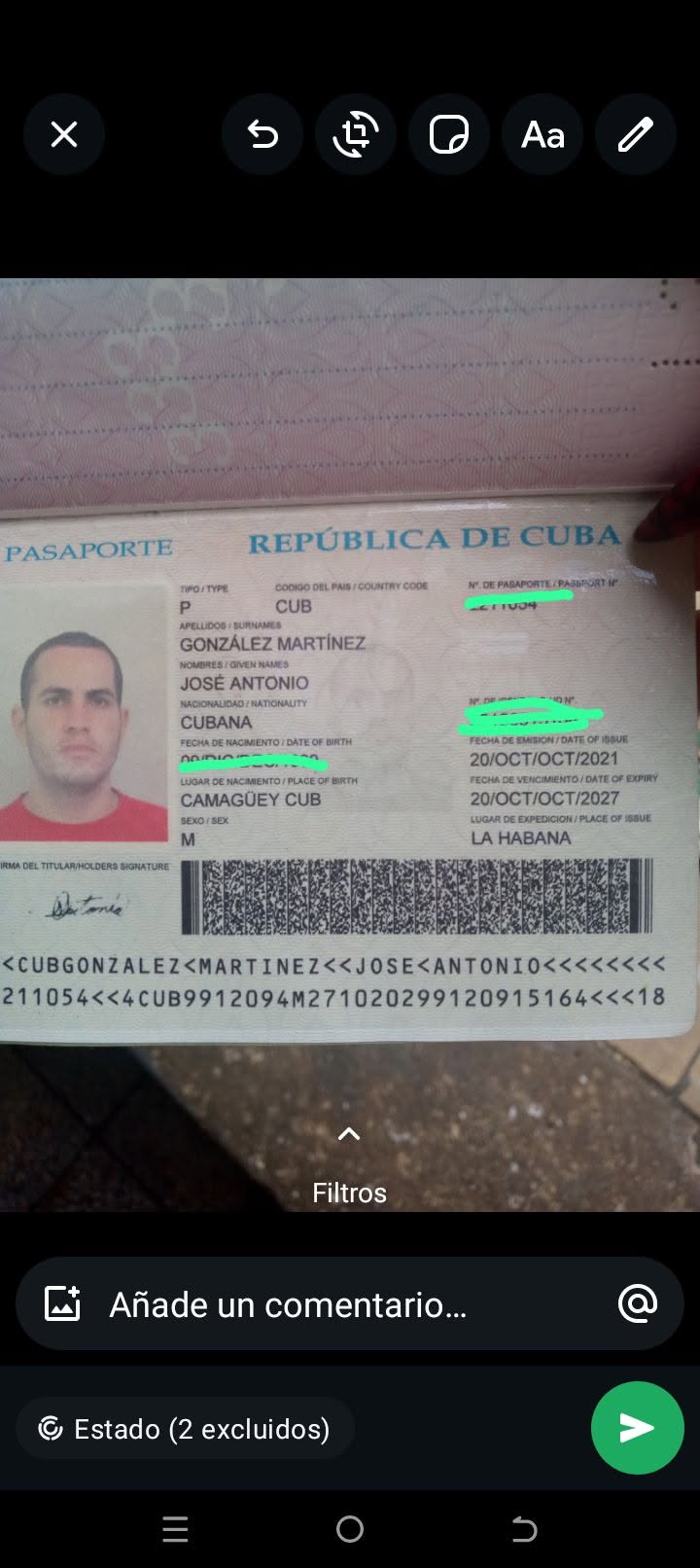 Lost Passport in CamagüEy