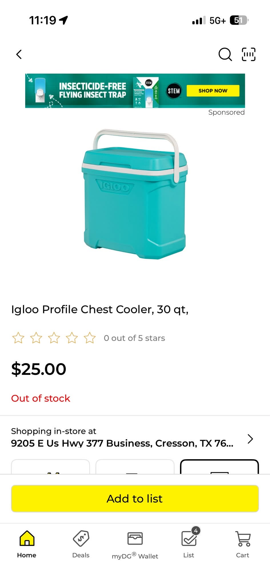 Lost cooler