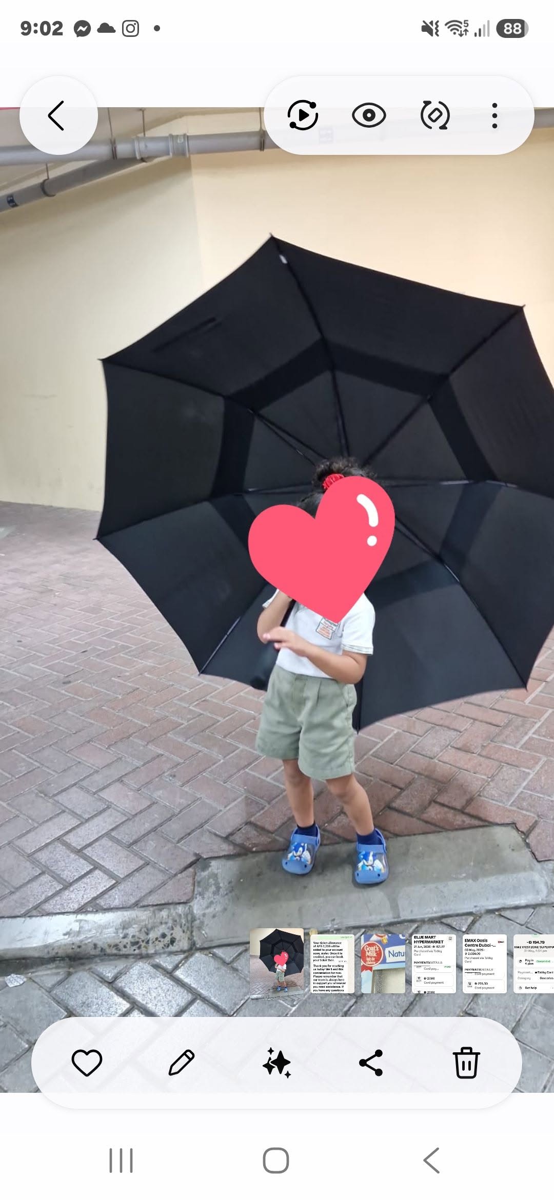 Lost Umbrella in Dubai