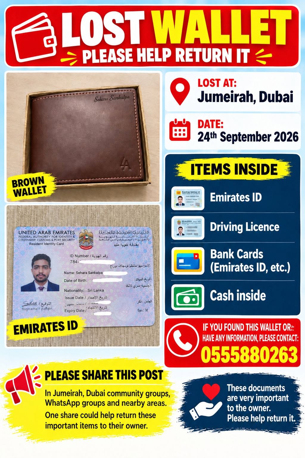 Lost wallet