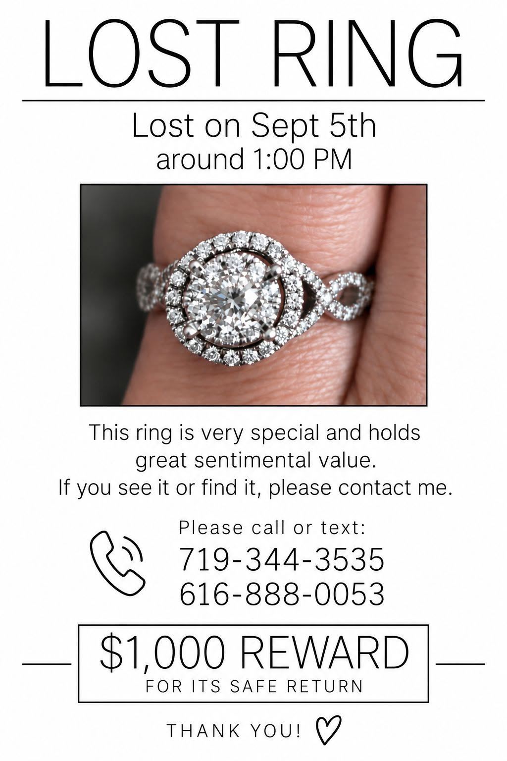 Lost Ring in Colorado Springs