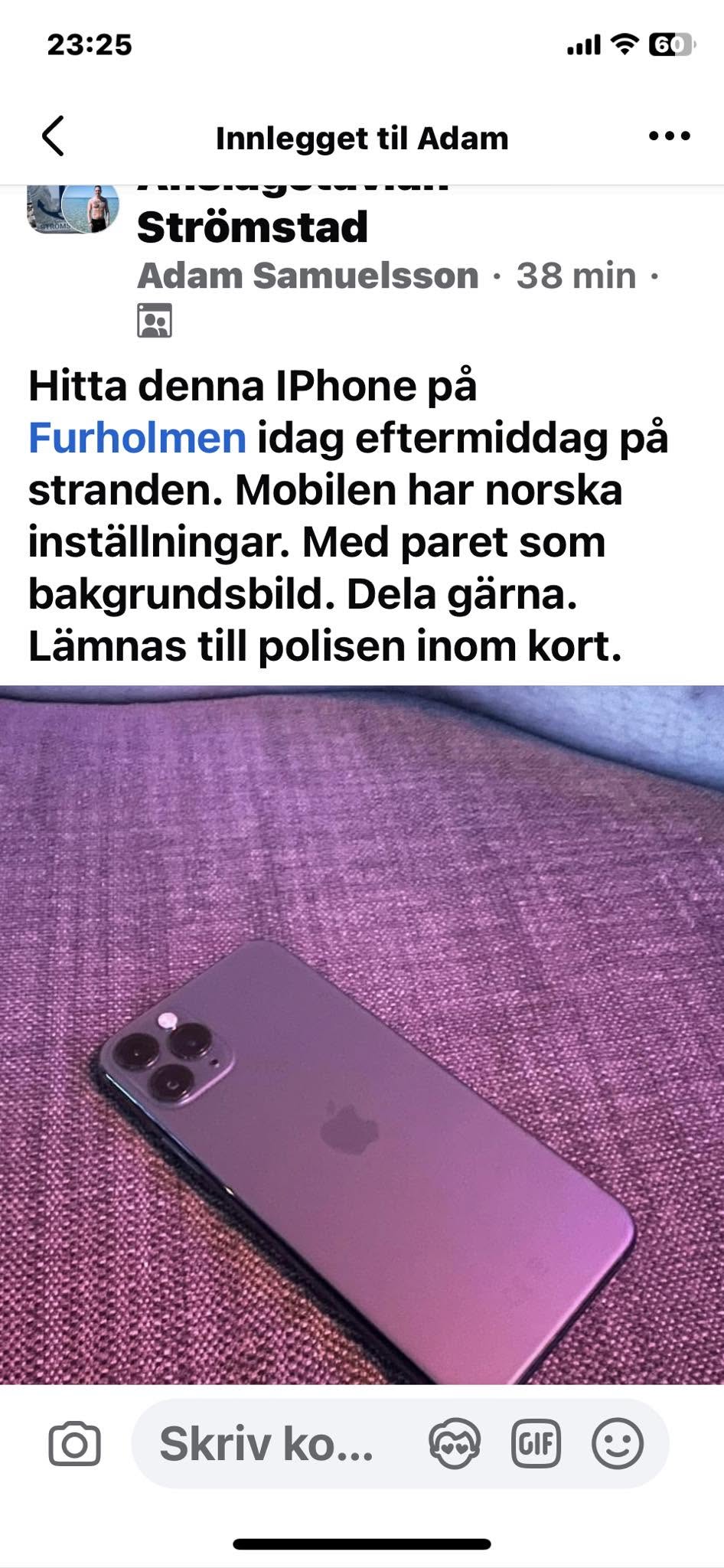 Found Phone in StröMstad