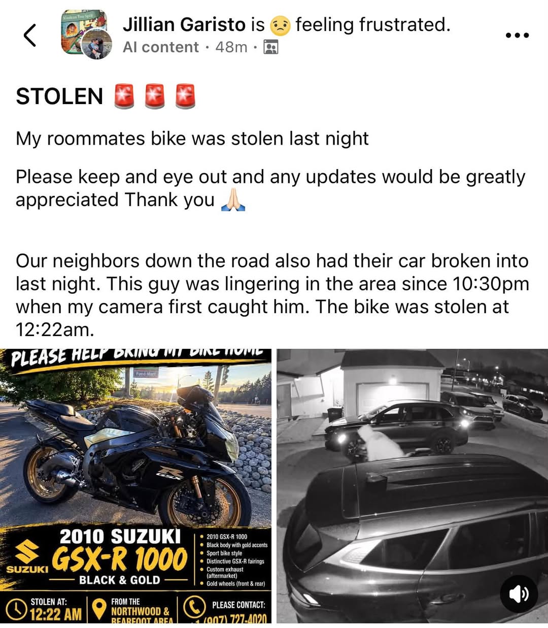 Lost Bike in Anchorage