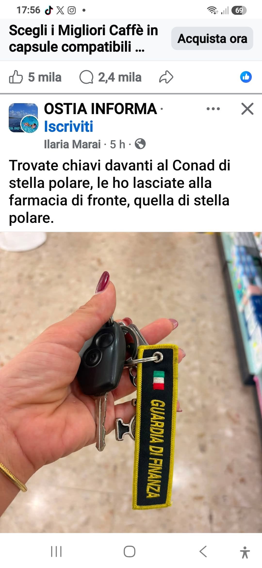 Found keys