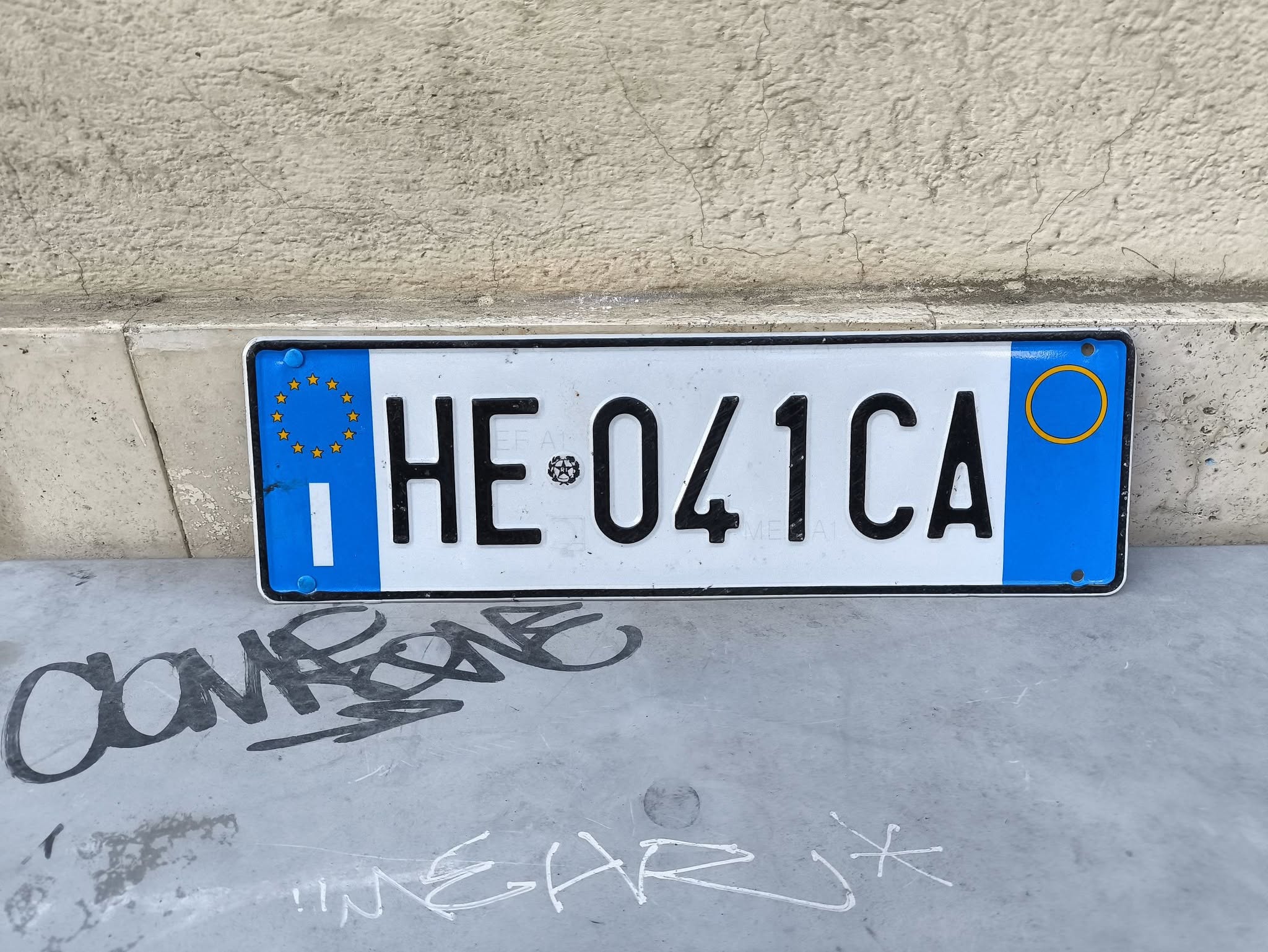 Found license plate