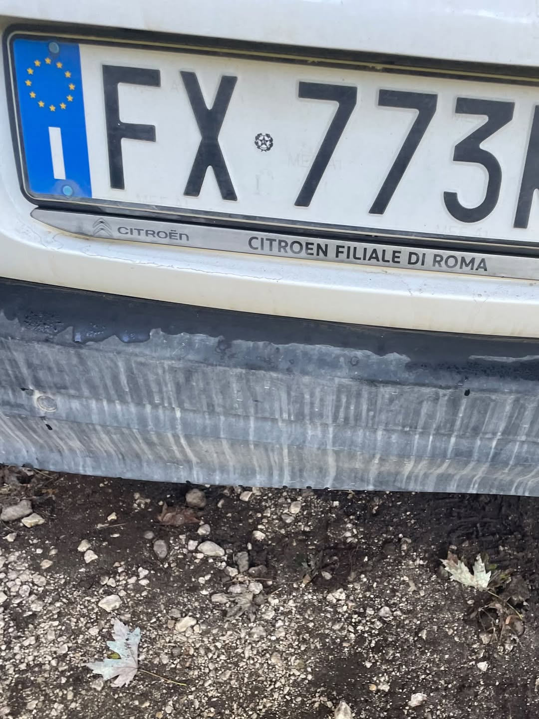 Lost License Plate in Rome