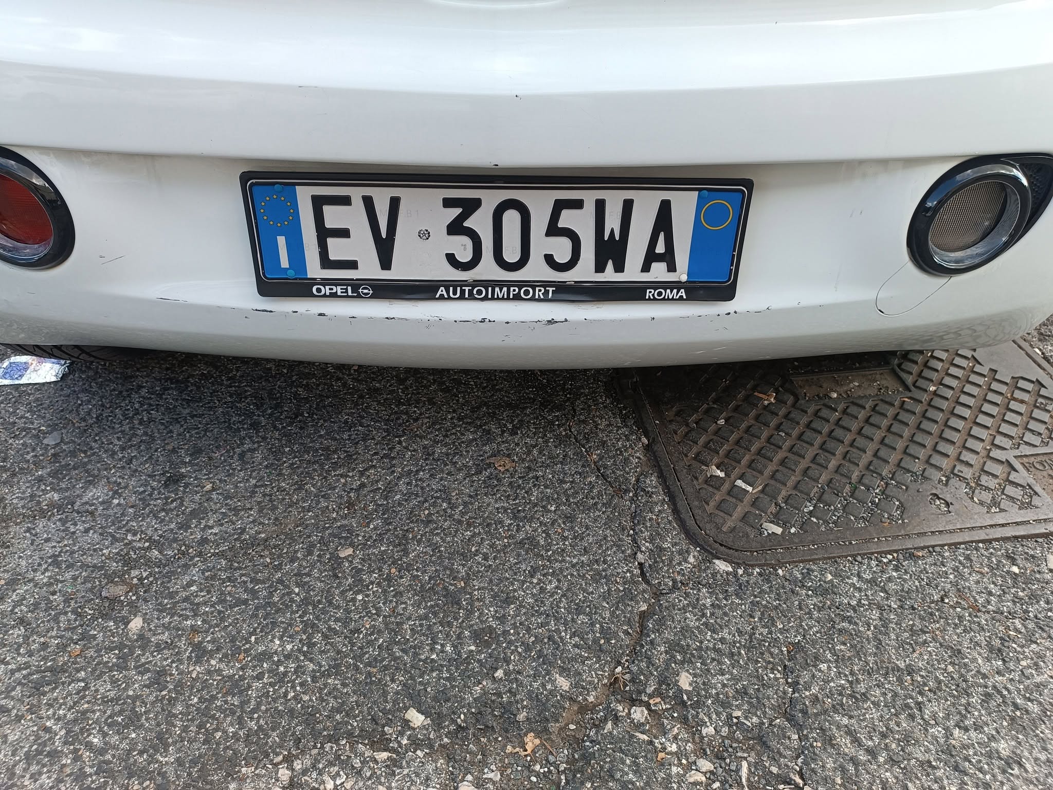 Lost License Plate in Rome