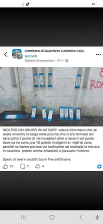 Lost License Plate in Rome