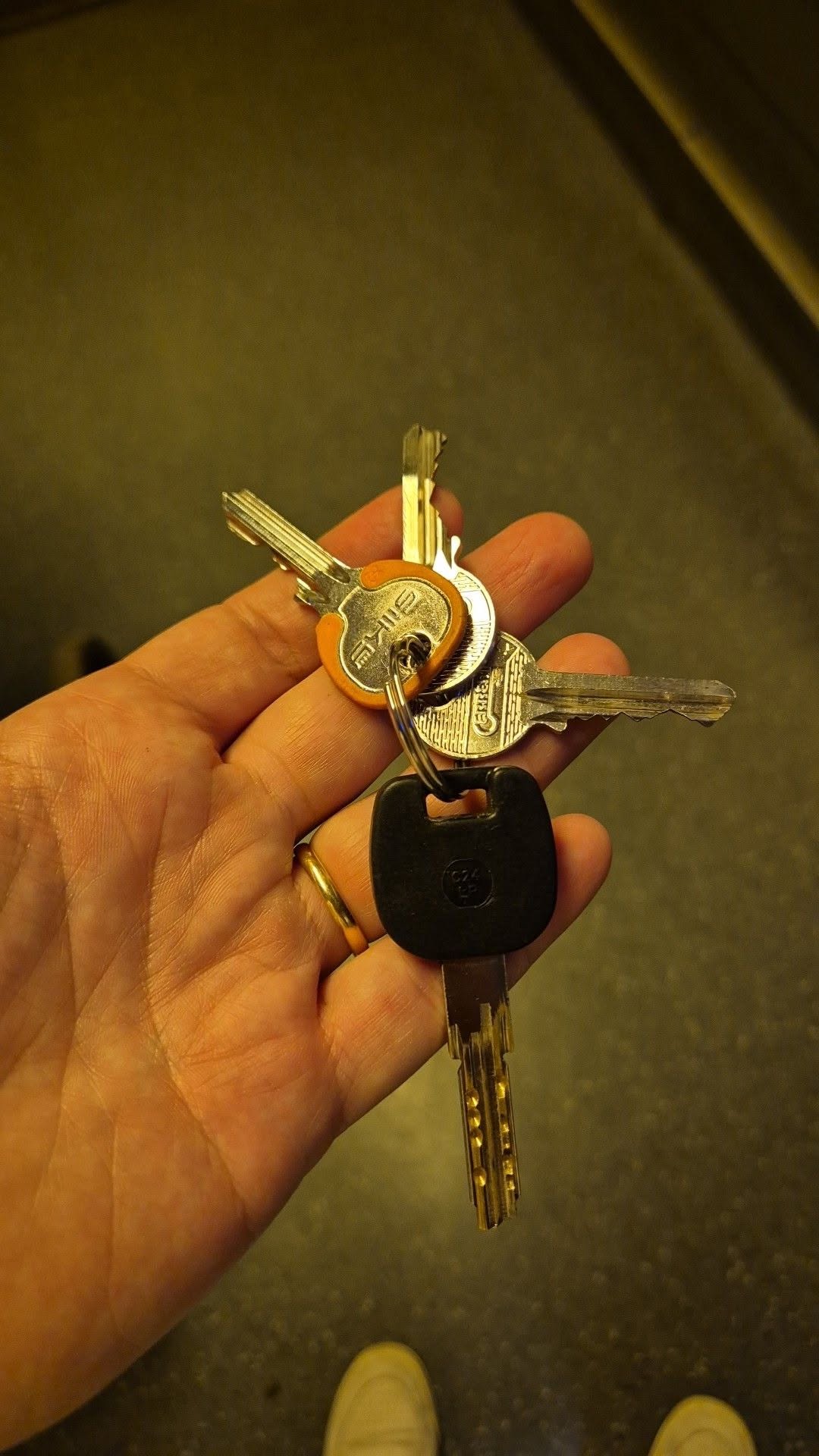 Found keys