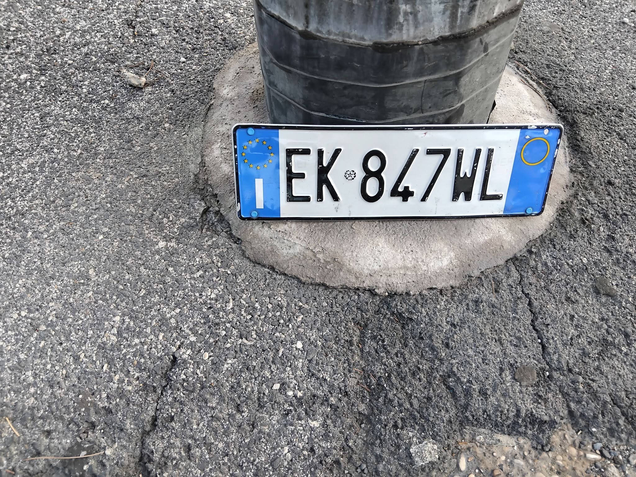Found license plate