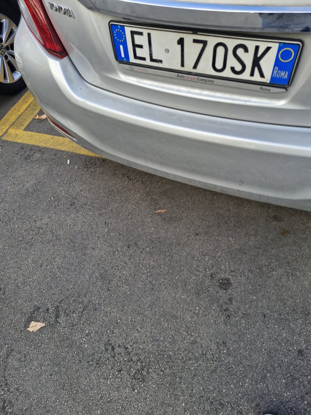 Lost License Plate in Rome