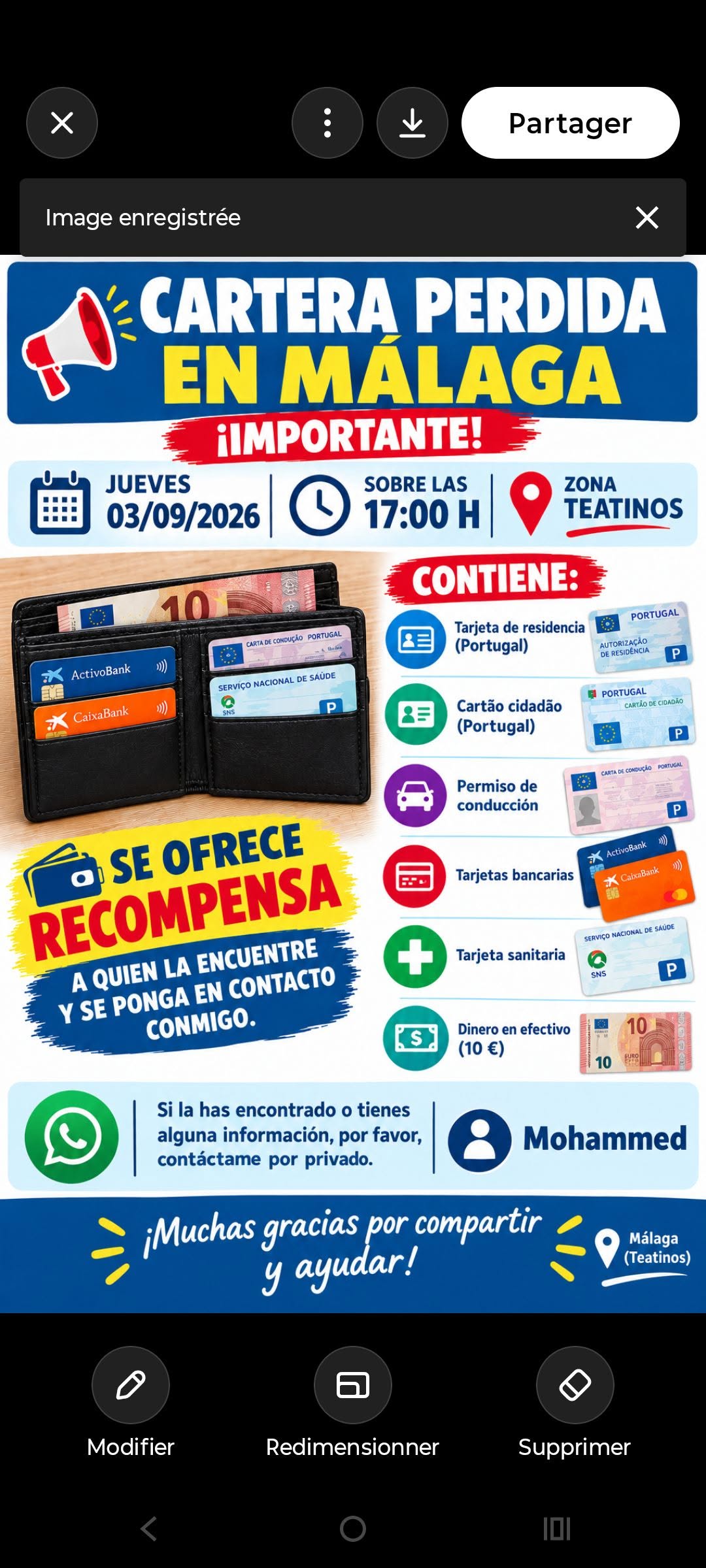 Lost Wallet in Malaga
