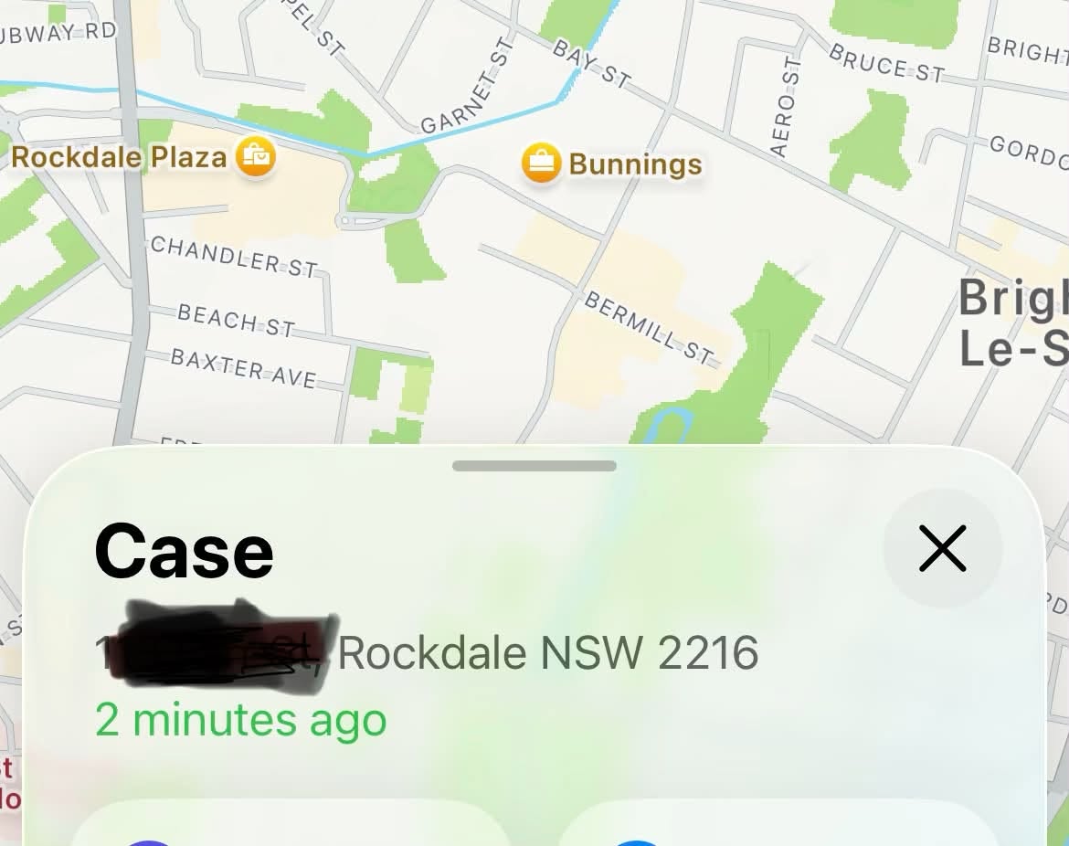 Lost airpods