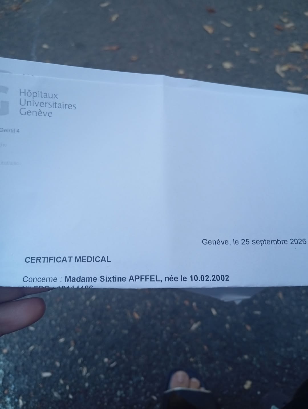 Found document