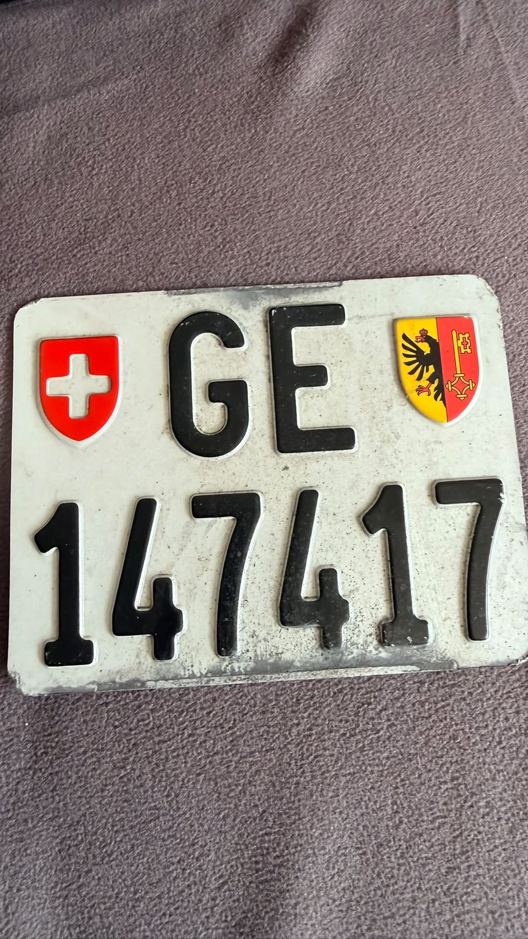 Found license plate