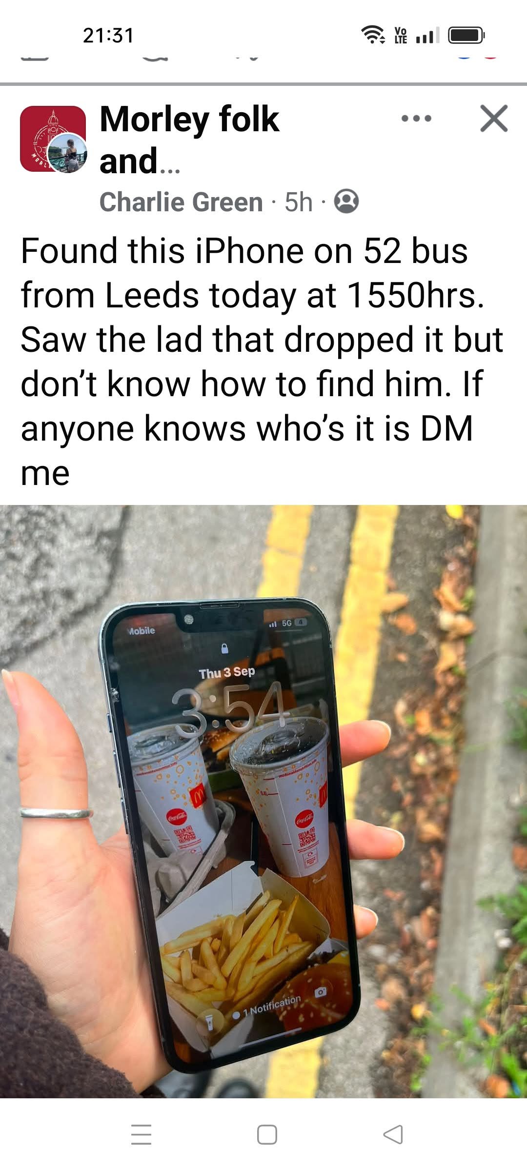 Found phone