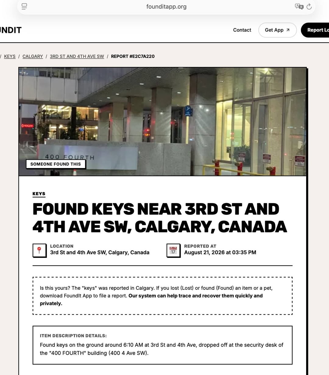Found keys