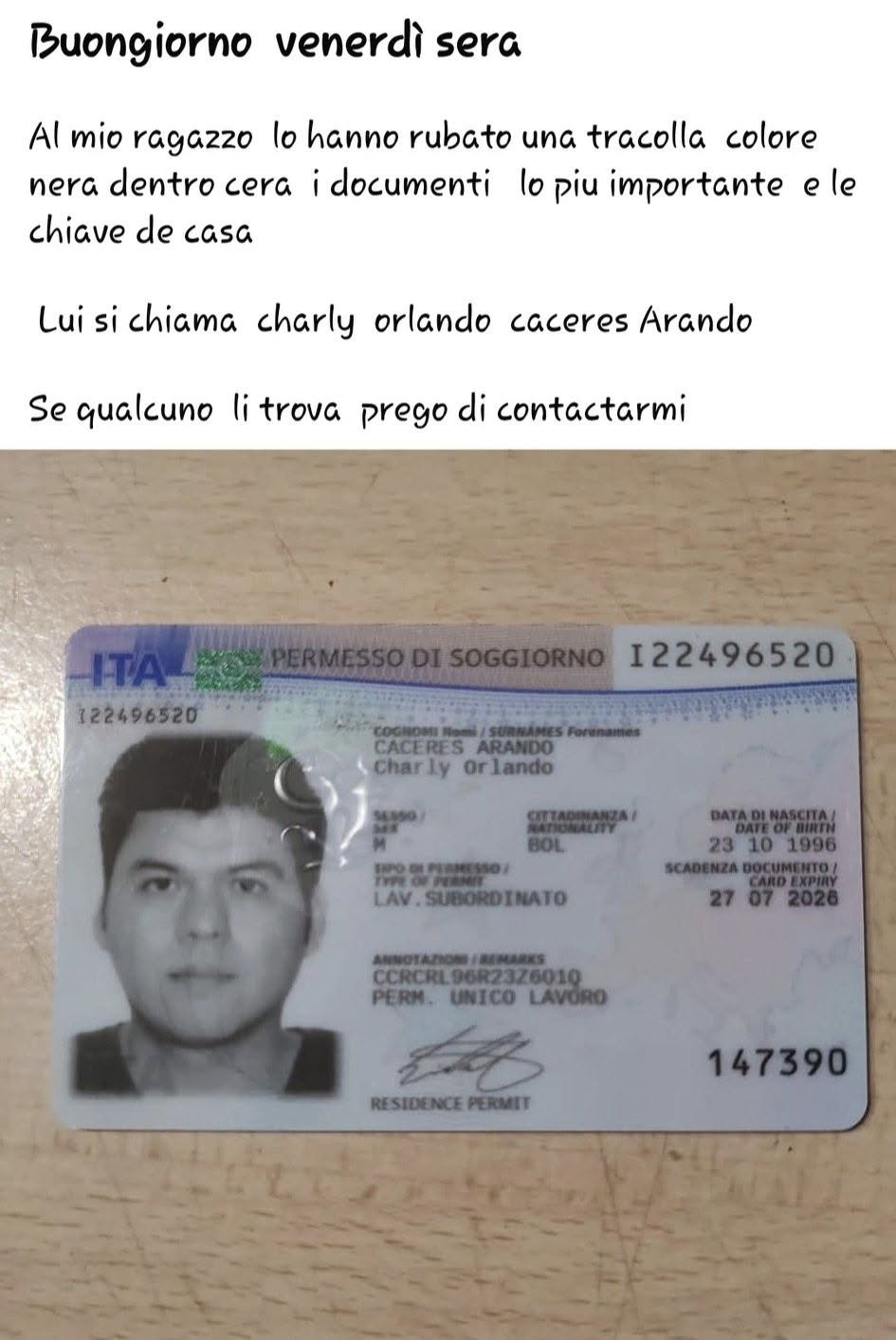 Lost Bag in Milan