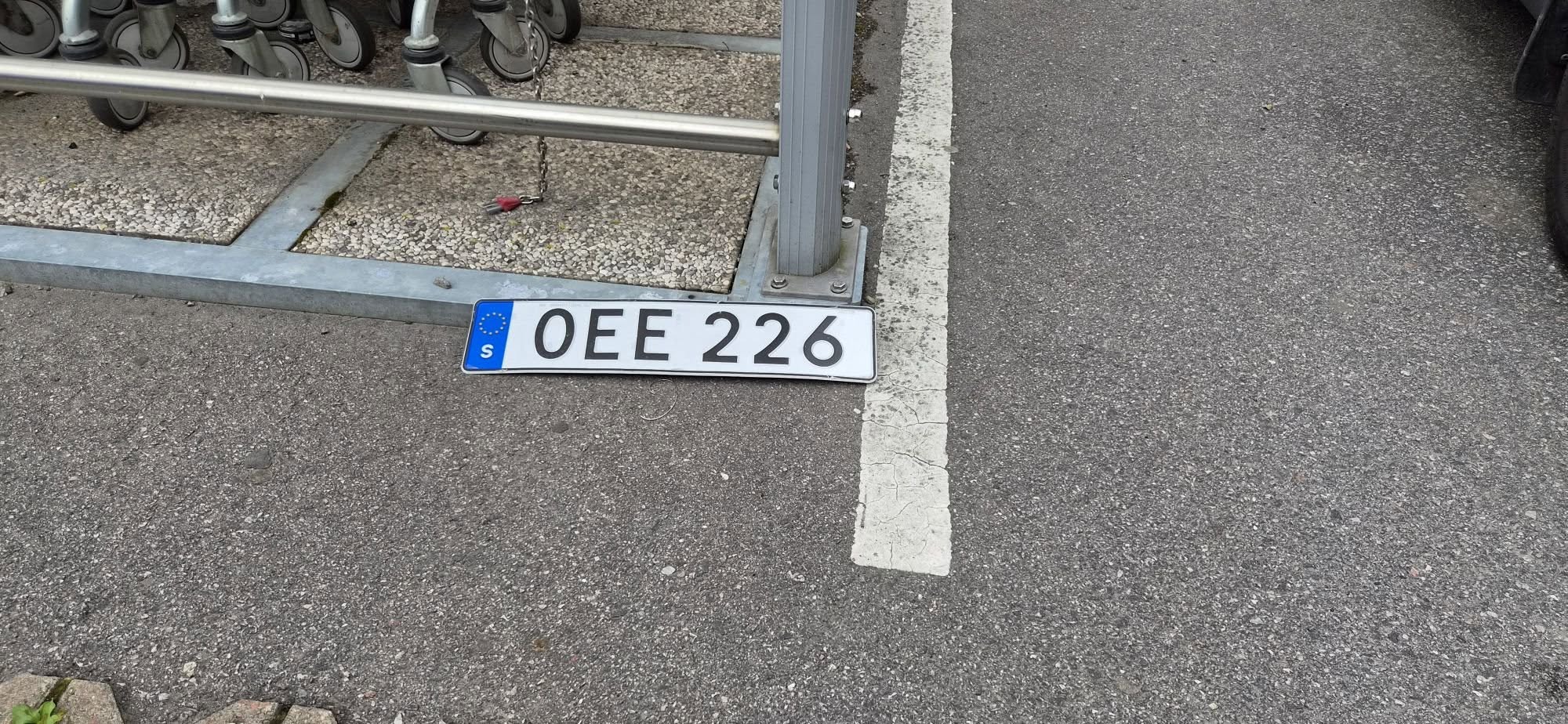 Found license plate