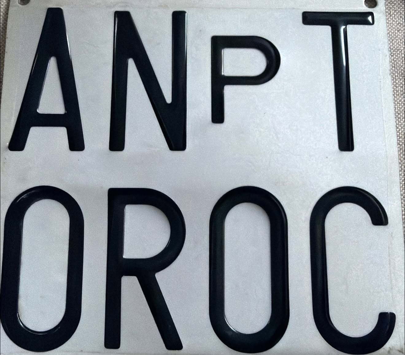 Lost License Plate in Casoria