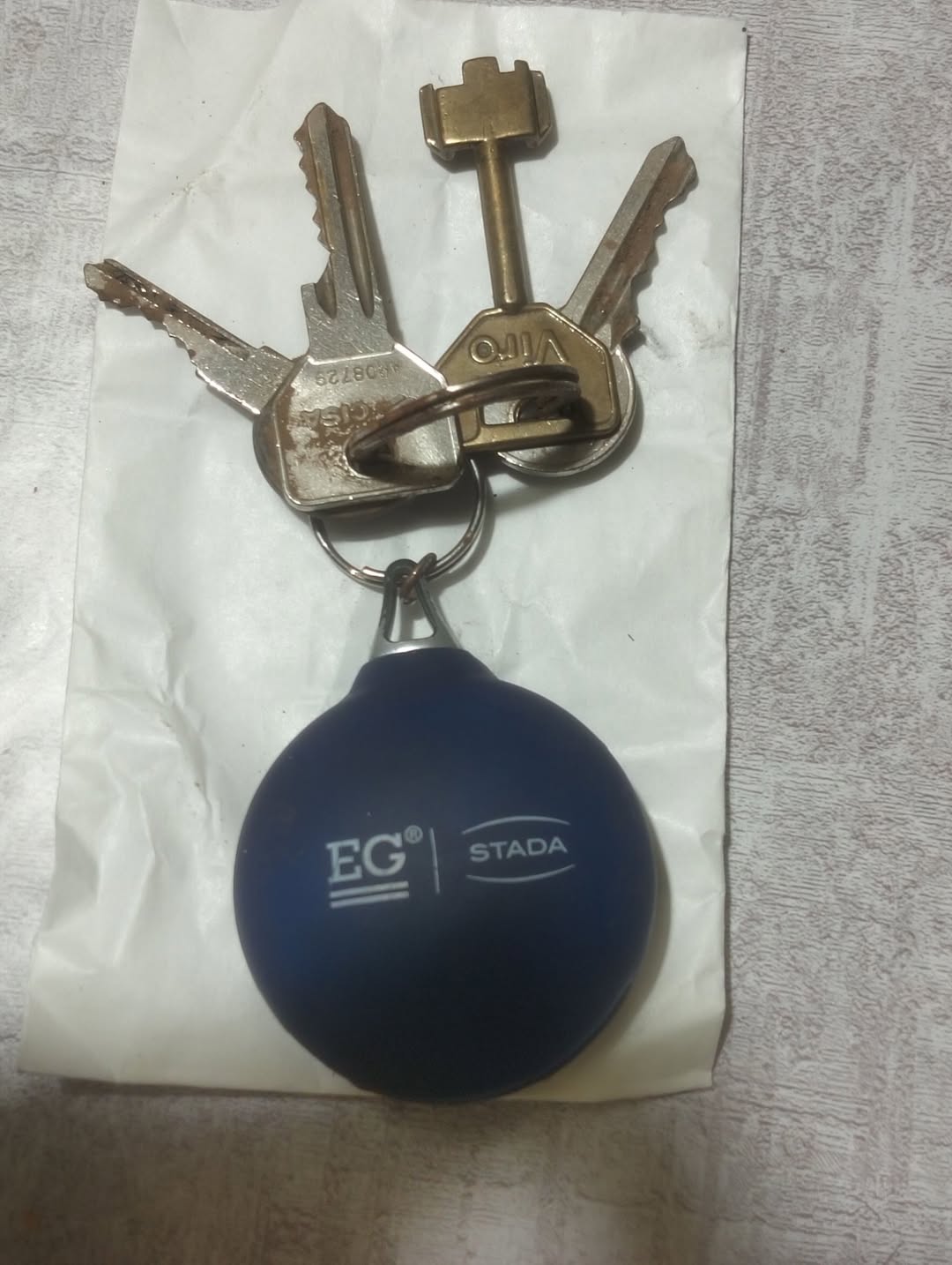 Found keys