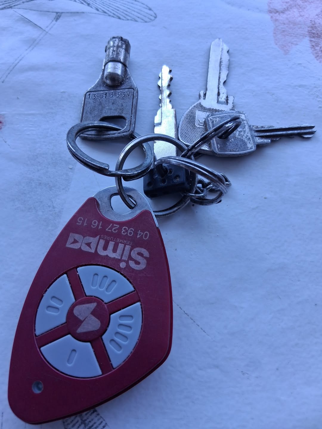 Found keys