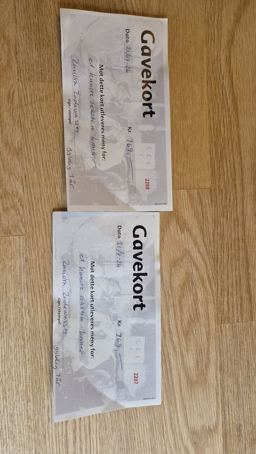 Found Gift Card in Longyearbyen