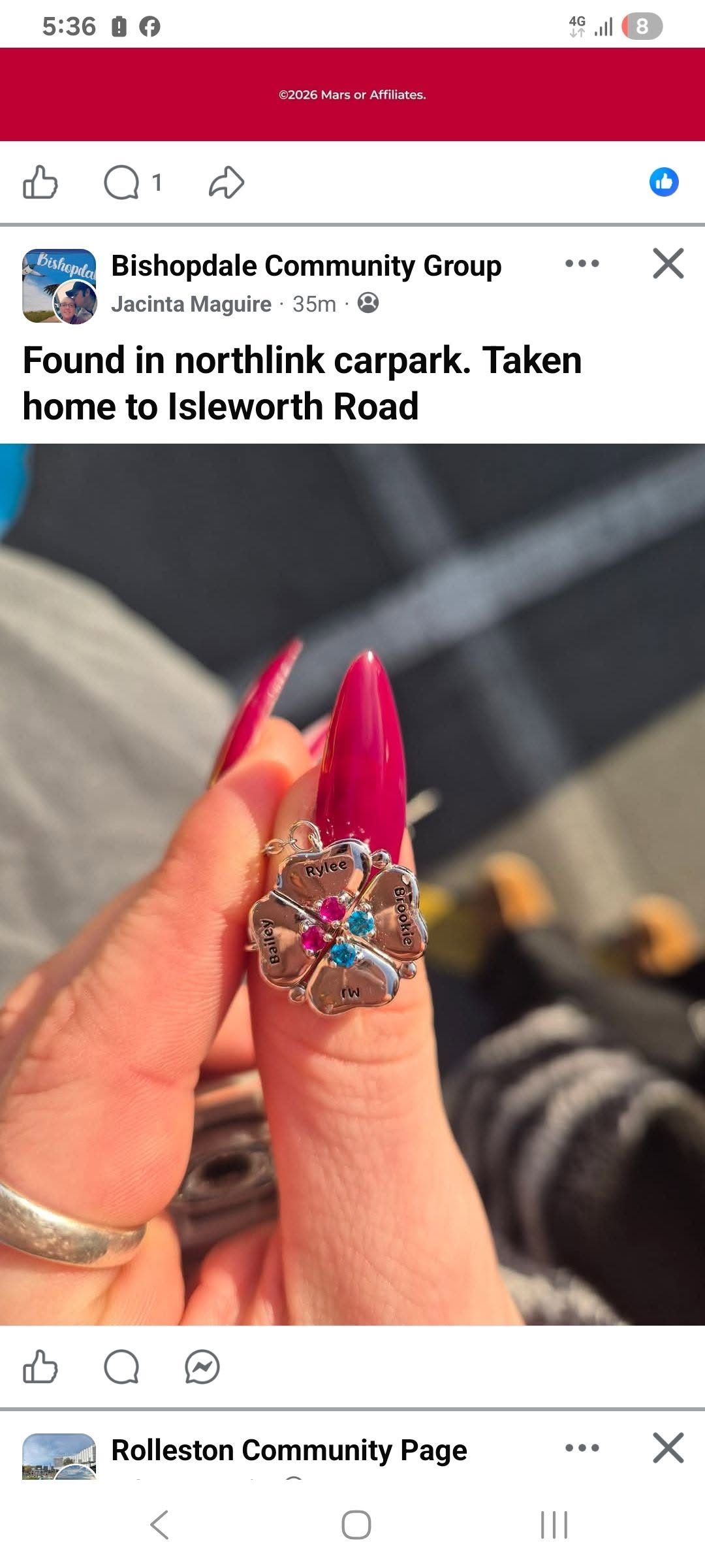 Found Necklace in Christchurch